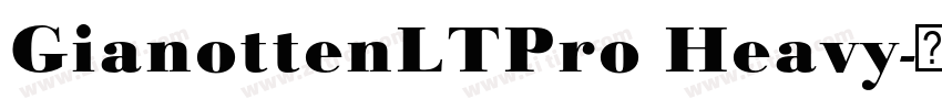 GianottenLTPro Heavy字体转换